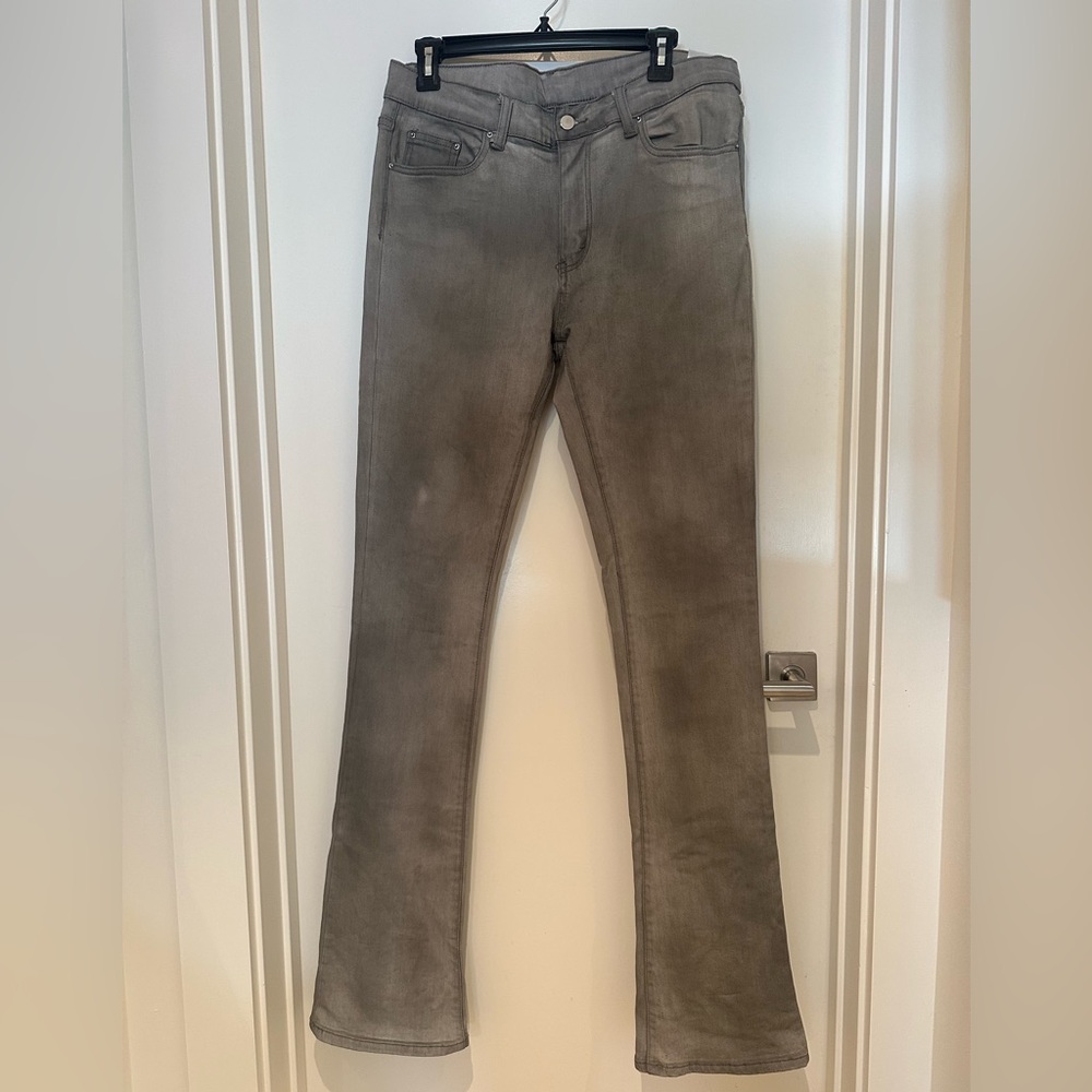 MNML zippered stretch flare jeans - size 33